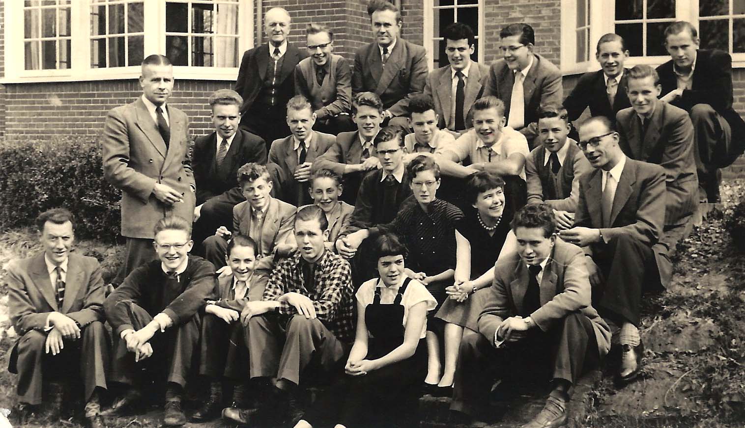Eindejaars examenklas 1955